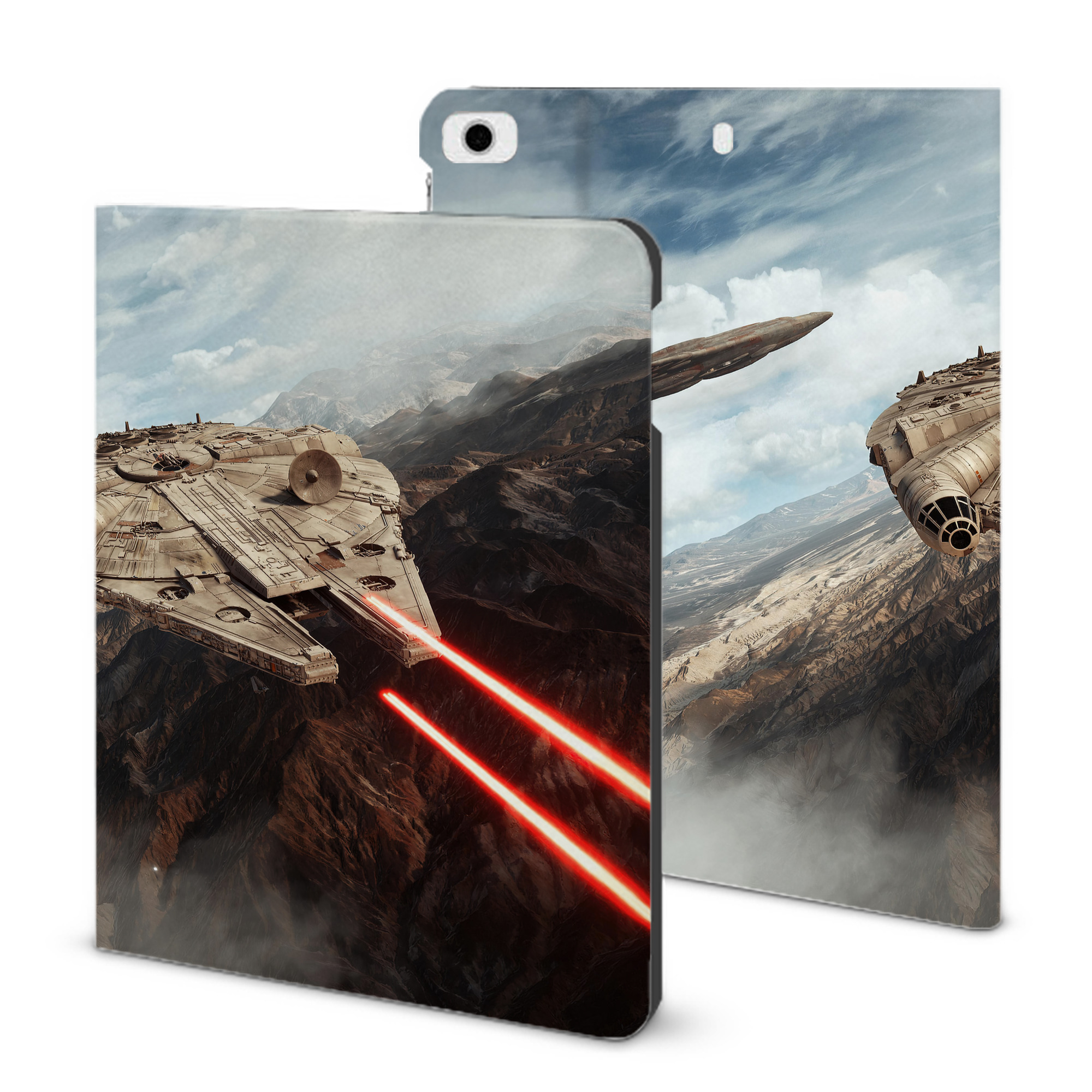 （画像用） スター・ウォーズ Star Wars IPad ケース ブック型 PUレザー TPU 耐衝撃 軽量 薄型 ペン収納なし 全面保護 IPad 各モデル対応